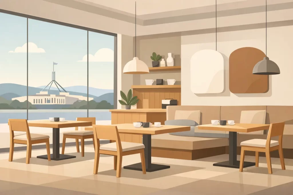 Minimalist Restaurant Interior Canberra