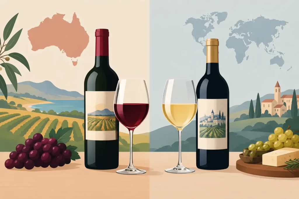 Australian Wine vs Imported Wine for Dinner